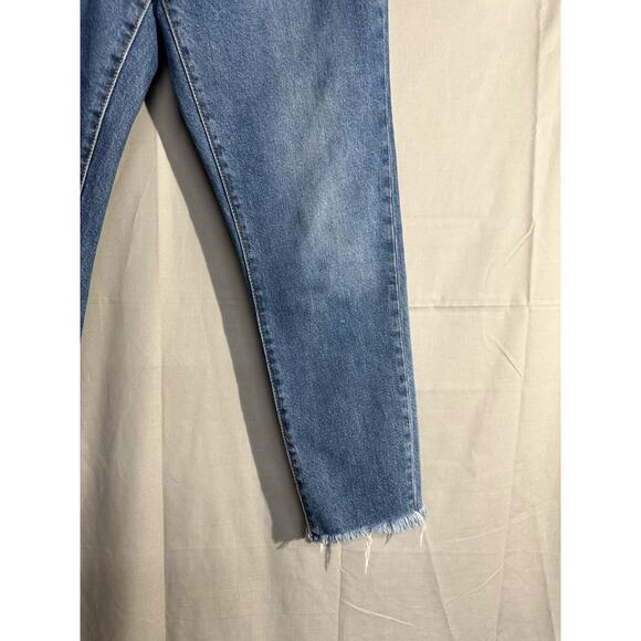 J Crew Jeans Women 28 High Rise Skinny Fray Hem Capsule Ankle Crop Stretch Denim - Picture 8 of 11